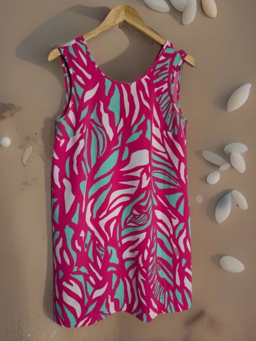 Lilly Pulitzer Sabrina Dress Womens Sz Small Pink Papaya Playa Preppy Shift EUC